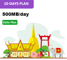 Sing/Malay/Thai 15 Days Unlimited Data(500MB/day high speed)