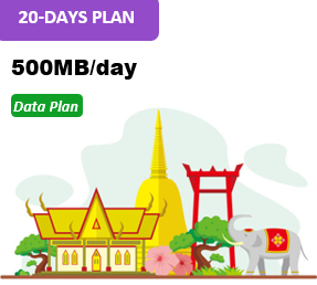 Sing/Malay/Thai 20 Days Unlimited Data(500MB/day high speed)